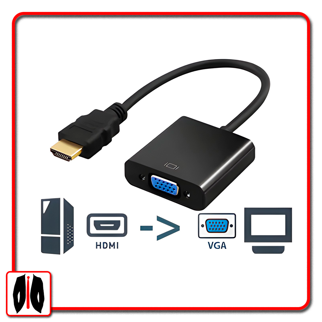 ADAPTADOR HDMI M A VGA H - NO ES BIDIRECCIONAL HASTA 1920X1080 - NO FUNCIONA EN CONSOLAS